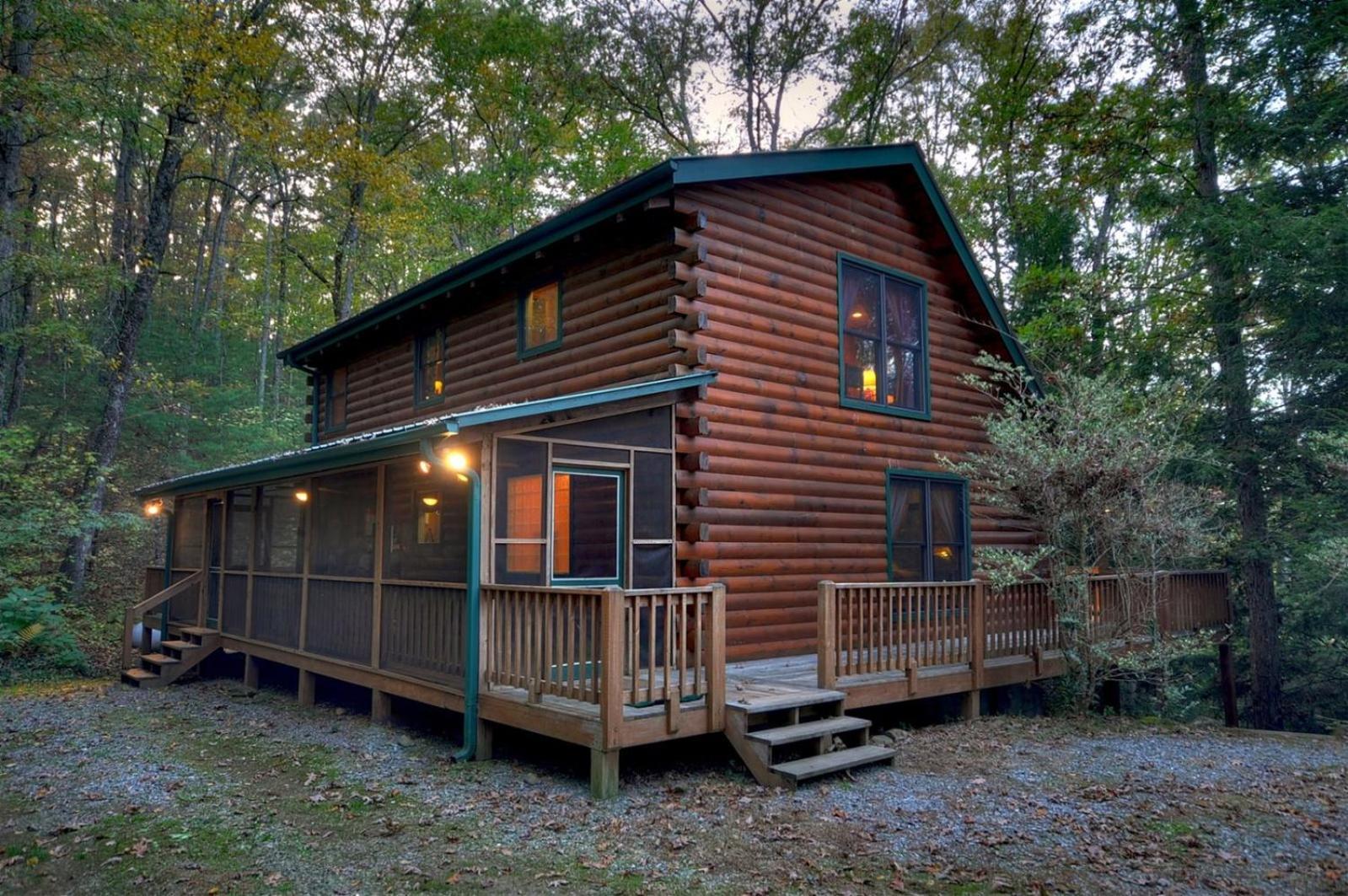 K6 Lodge Gather Around The Firepit Soak In The Hot Tub And Splash In The Creek Blue Ridge Extérieur photo
