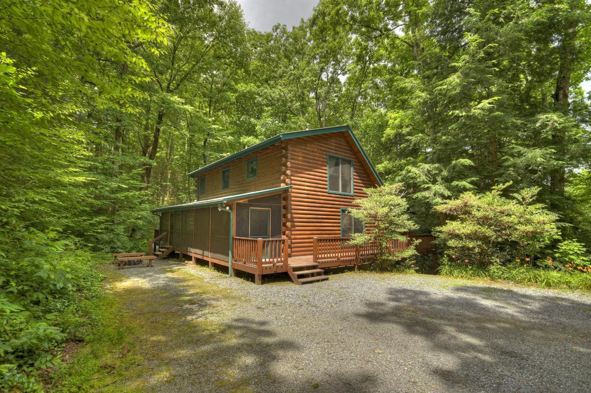 K6 Lodge Gather Around The Firepit Soak In The Hot Tub And Splash In The Creek Blue Ridge Extérieur photo