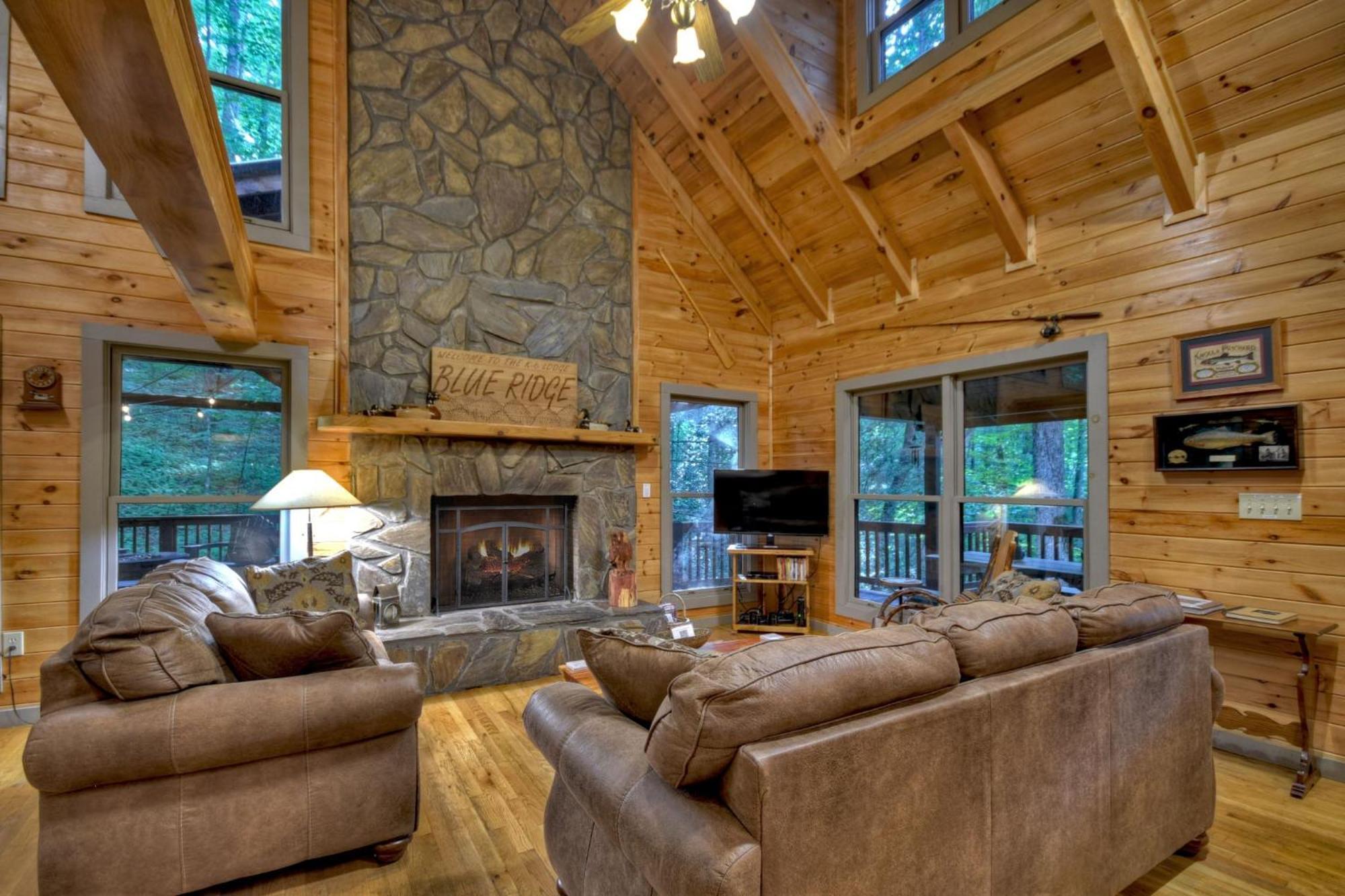 K6 Lodge Gather Around The Firepit Soak In The Hot Tub And Splash In The Creek Blue Ridge Extérieur photo