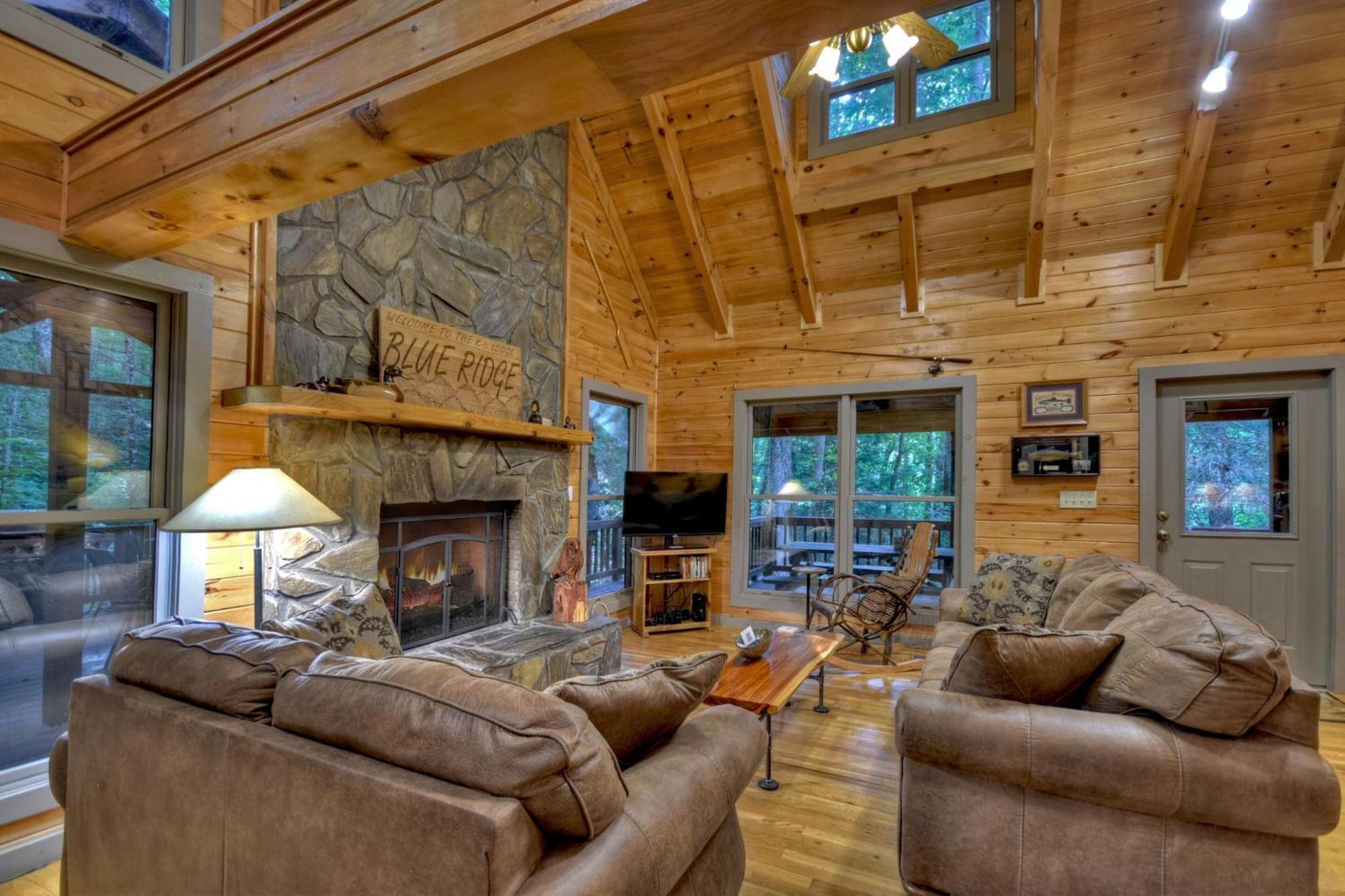 K6 Lodge Gather Around The Firepit Soak In The Hot Tub And Splash In The Creek Blue Ridge Extérieur photo