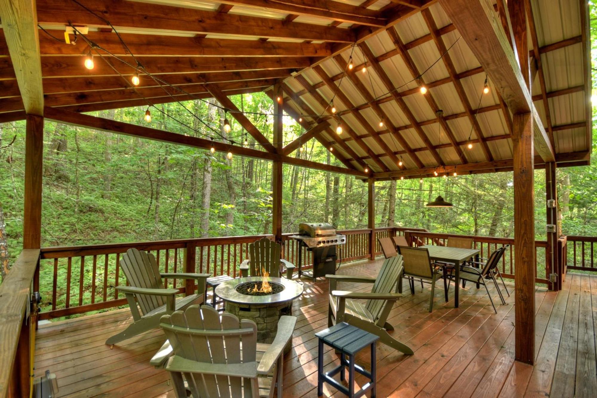 K6 Lodge Gather Around The Firepit Soak In The Hot Tub And Splash In The Creek Blue Ridge Extérieur photo